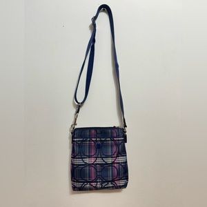 Coach Poppy Tartan Messenger Bag